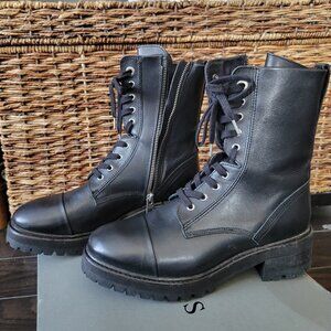 All Saints Black combat boots